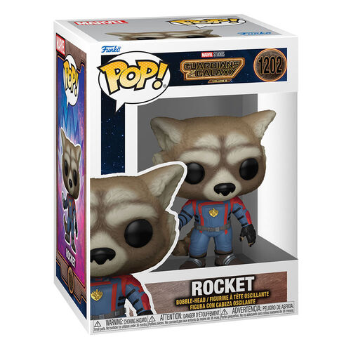 FIGURA ROCKET 9 CM GUARDIANES DE LA GALAXIA VOL. 3 POP! VINYL