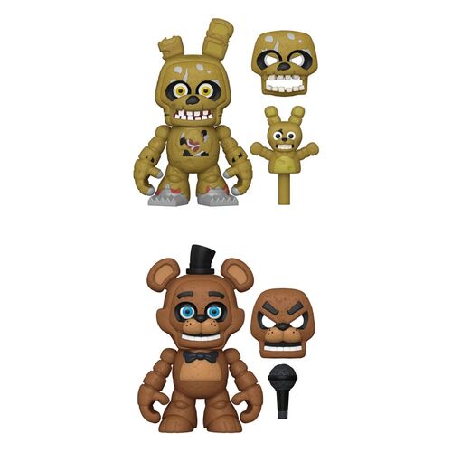 FIGURA FIVE NIGHTS AT FREDDY'S FIGURAS SNAP FREDDY & SPRINGTRAP 9 CM