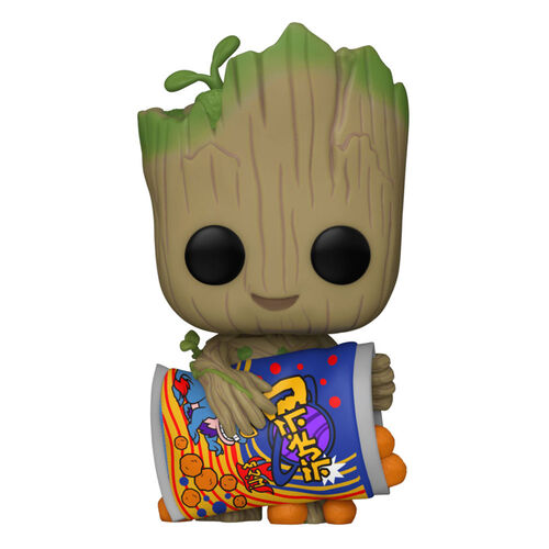 FIGURA GROOT W/CHEESE PUFFS 9 CM YO SOY GROOT POP! VINYL