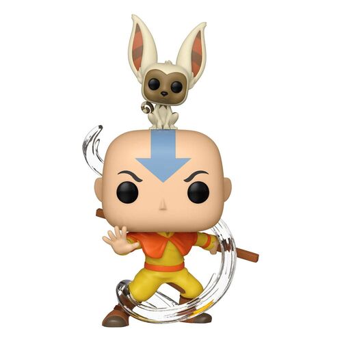 FIGURA POP! ANIMATION VINYL AANG W/ MOMO 9 CM AVATAR: LA LEYENDA DE AANG