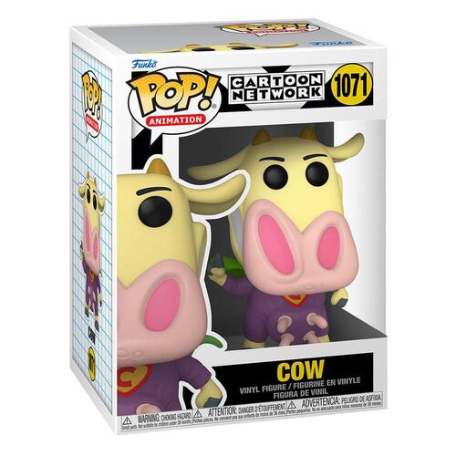 FIGURA SUPER VACA 9 CM VACA Y POLLO POP! ANIMATION VINYL