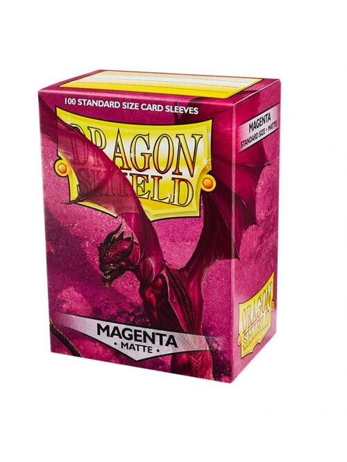 FUNDAS STANDARD MATTE MAGENTA (100 FUNDAS) DRAGON SHIELD