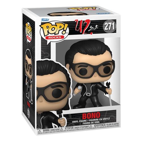 FIGURA ZOO TV BONO 9 CM U2 POP! ROCKS VINYL