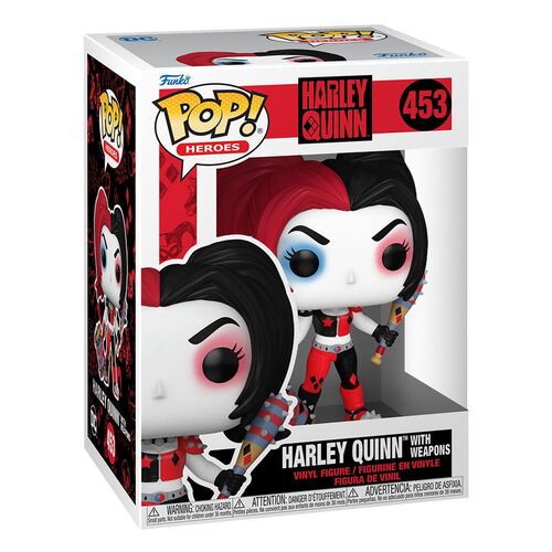 FIGURA POP! HEROES VINYL HARLEY WITH WEAPONS 9 CM DC COMICS: HARLEY QUINN TAKEOVER