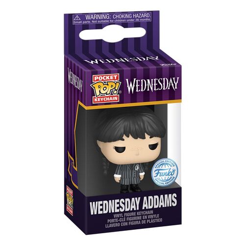 WEDNESDAY LLAVERO POCKET POP! VINYL WEDNESDAY 4 CM