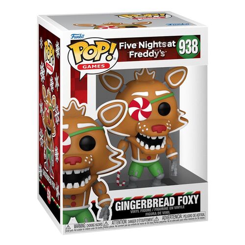 FIGURA POP! GAMES VINYL HOLIDAY FOXY 9 CM FIVE NIGHTS AT FREDDY'S