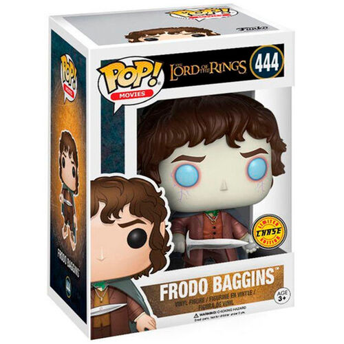 FIGURA FRODO BAGGINS (CHASE) 9 CM  EL SEÑOR DE LOS ANILLOS POP! MOVIES VINYL