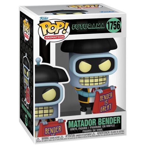 FIGURA BENDER (MATADOR) 9 CM FUTURAMA POP! ANIMATION VINYL