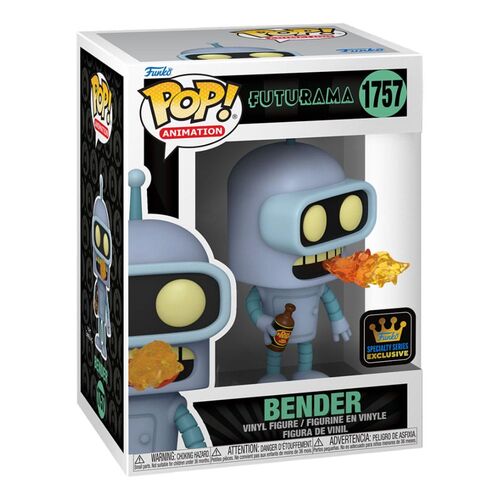 FIGURA BENDER W/CH(GW) 9 CM FUTURAMA POP! TV VINYL