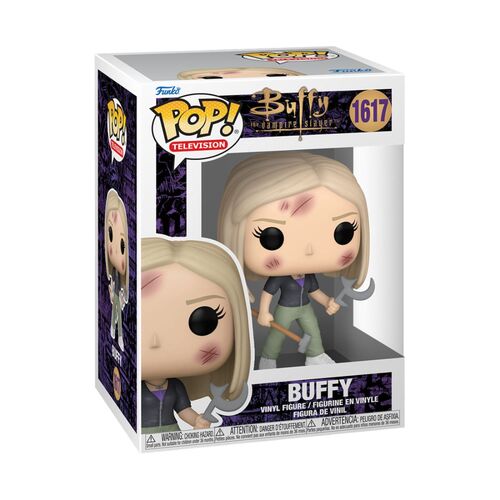 FIGURA POP! TV VINYL BUFFY W/WEAPONS 9 CM BUFFY, CAZAVAMPIROS