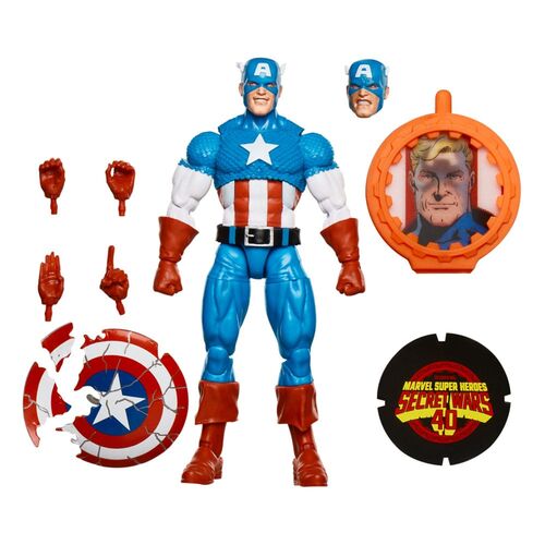 FIGURA CAPTAIN AMERICA 15 CM SECRET WARS MARVEL LEGENDS RETRO