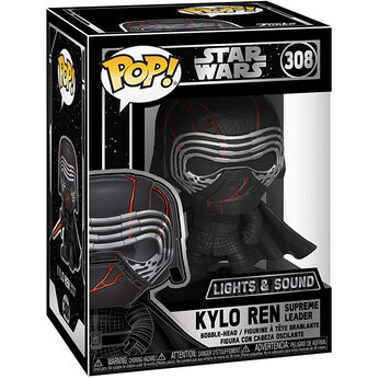 FIGURA POP KYLO REN SUPREME LEADER CON LUZ Y SONIDO