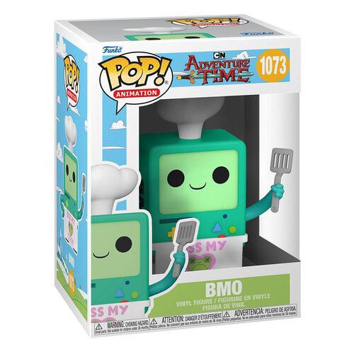 HORA DE AVENTURAS POP! ANIMATION VINYL FIGURA BMO KISS MY COOK 9 CM